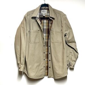 LL Bean Duck Canvas Blanket Lined barn Chore Utility Jacket Mens Sz M